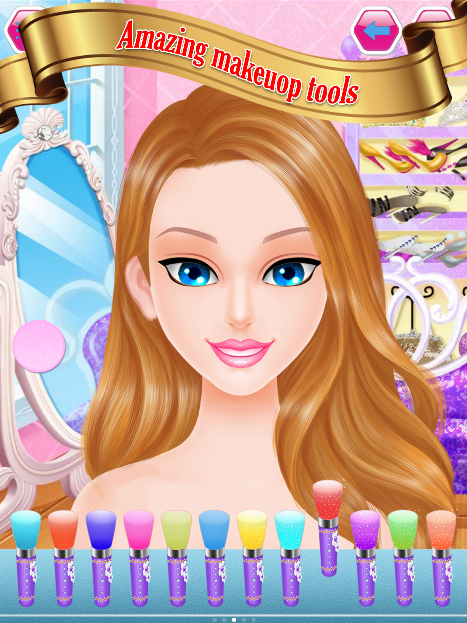 Princess wedding makeover salon : amazing spa, makeup and dress up free games for girls