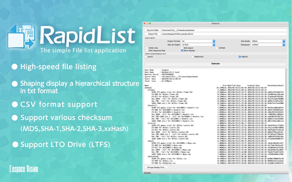 #1. RapidList (macOS) 由: LespaceVison