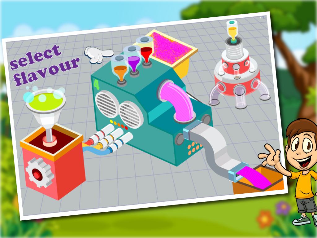 Granny's Candy & Bubble Gum Factory Simulator - Learn how to make sweet candies & sticky gum in sweets factory