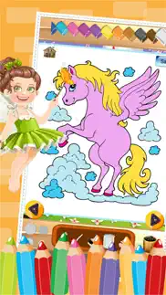 How to cancel & delete little unicorn colorbook drawing to paint coloring game for kids 2