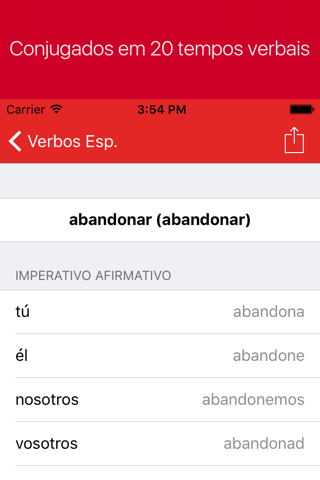 Spanish Verb Conjugator screenshot 2