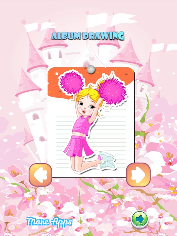 Screenshot #4 pour Petites Filles Dessin Livre À Colorier - caricature mignonne art idées pages pour les enfants