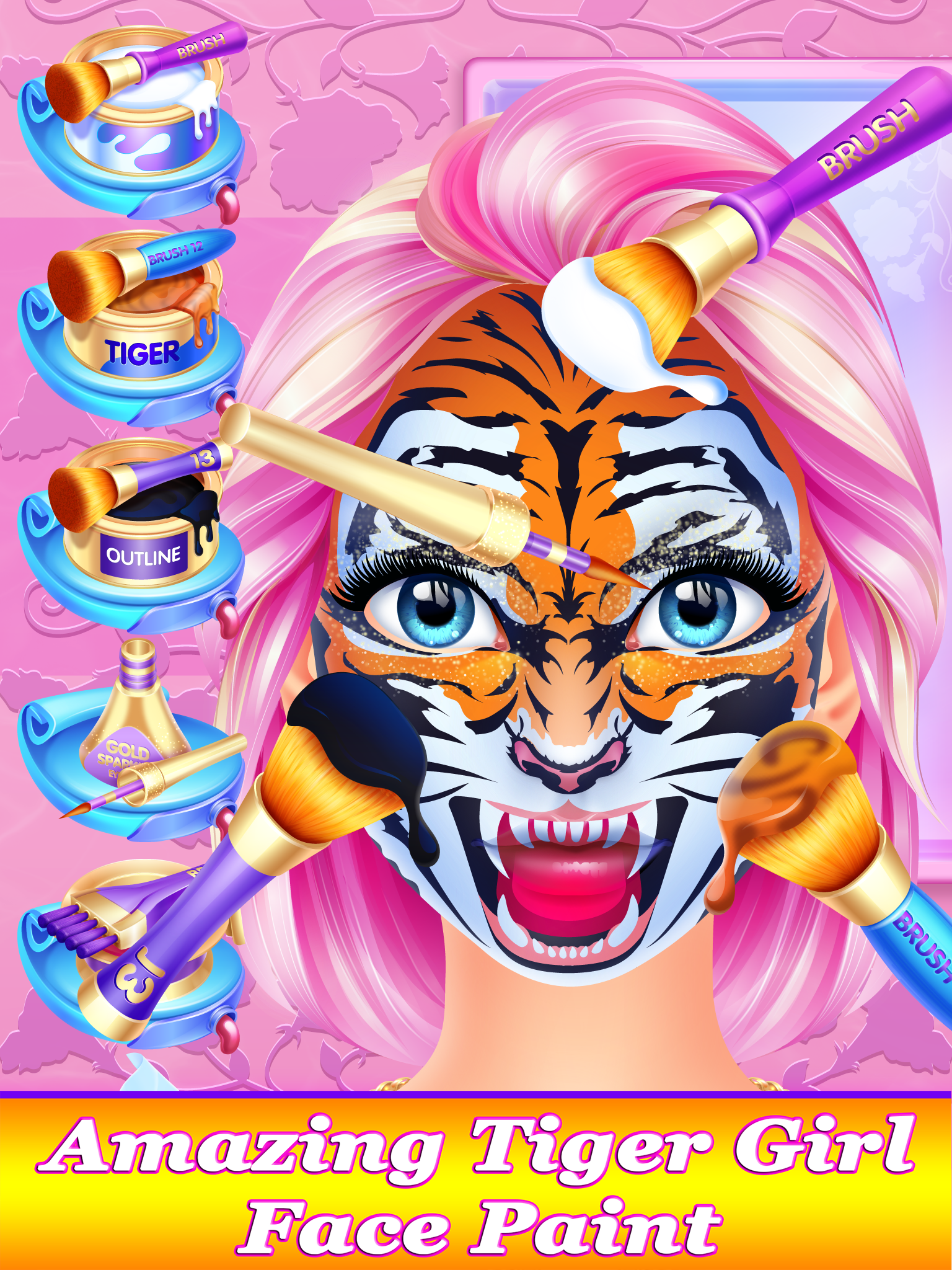 Crazy Face Paint Party Salon - Makeup & Kids Games