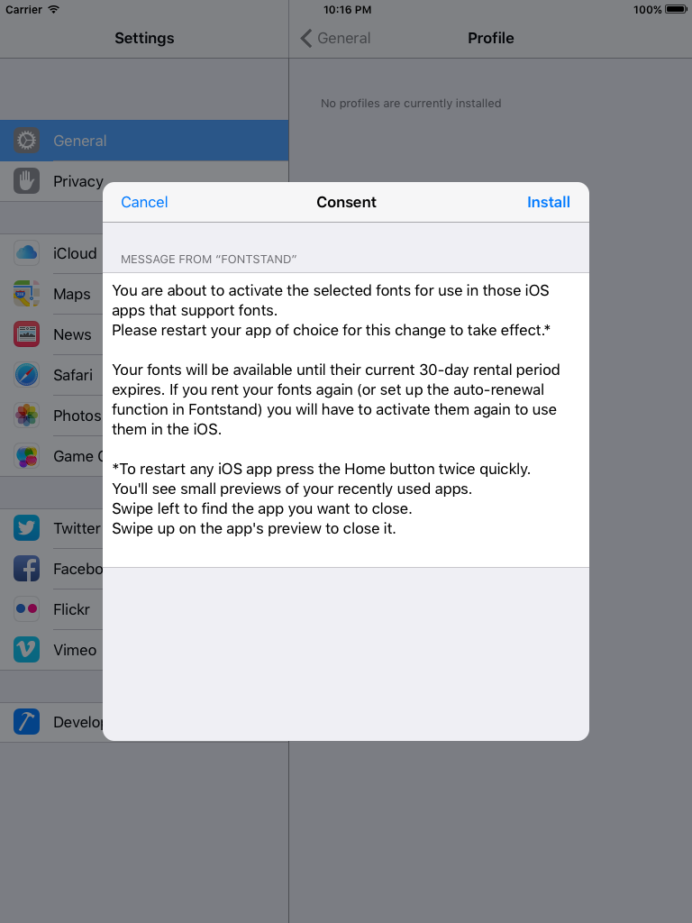 Fontstand screenshot 7