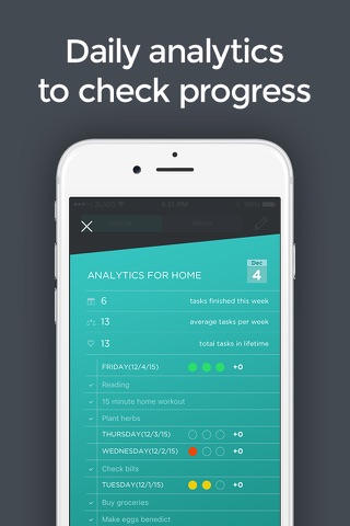 Top Three To Do List | Analytics, Prioritize task management, Daily Reminders, Home & Work Checklists screenshot 3