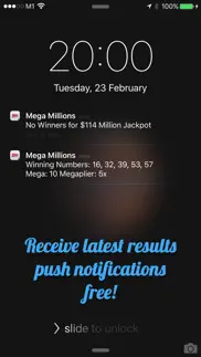 mega millions results by saemi iphone screenshot 2