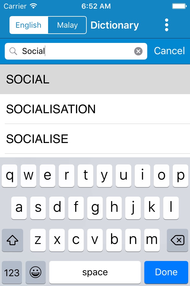iPhone screenshot