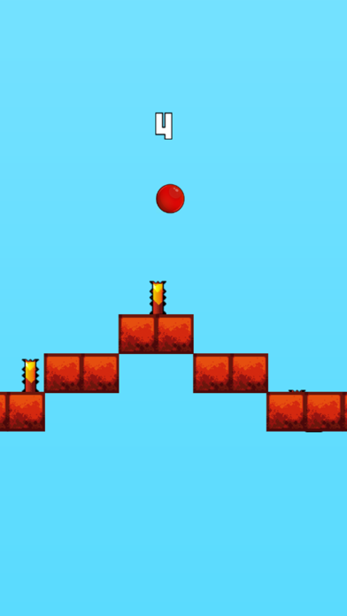 How to cancel & delete Red Bouncing Ball - Jump Over Spikes from iphone & ipad 3