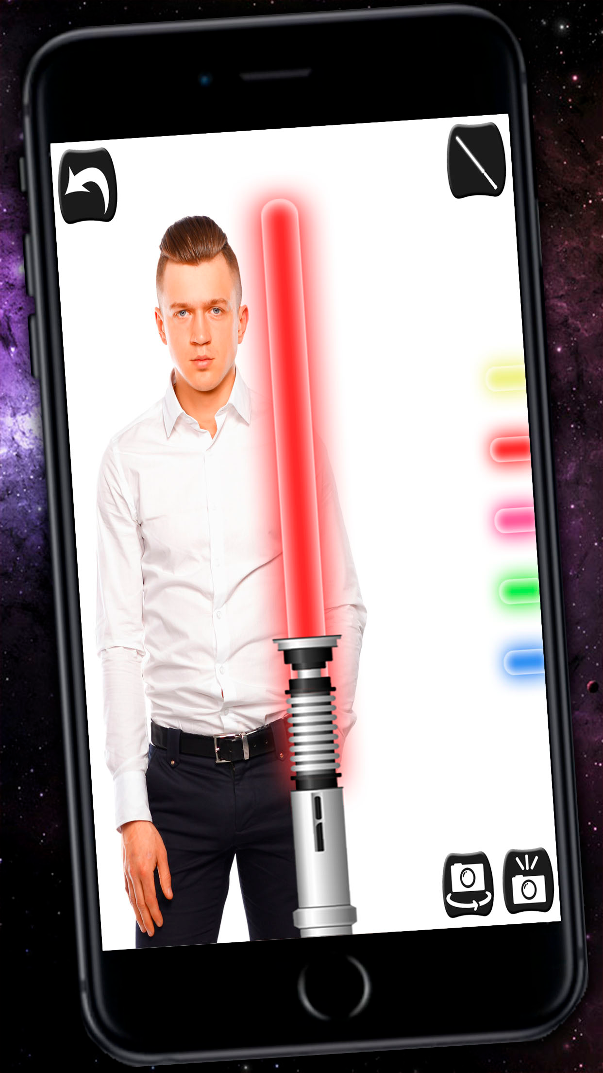 Jedi Lightsaber - Laser sword with sound effects screenshot 5