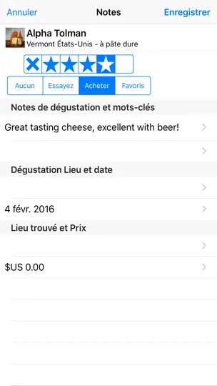 Capture d'écran de Fromage sur iPhone 4