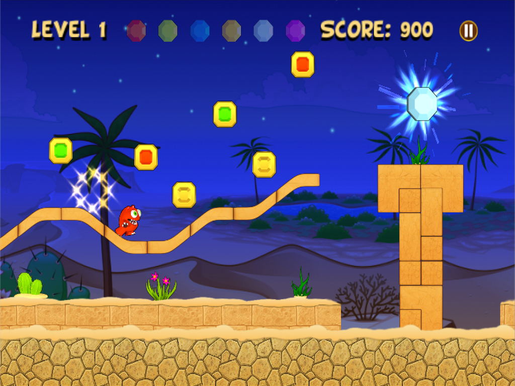 Creepy Mega Monster Escape Run and Jump 2d Free Game screenshot 4