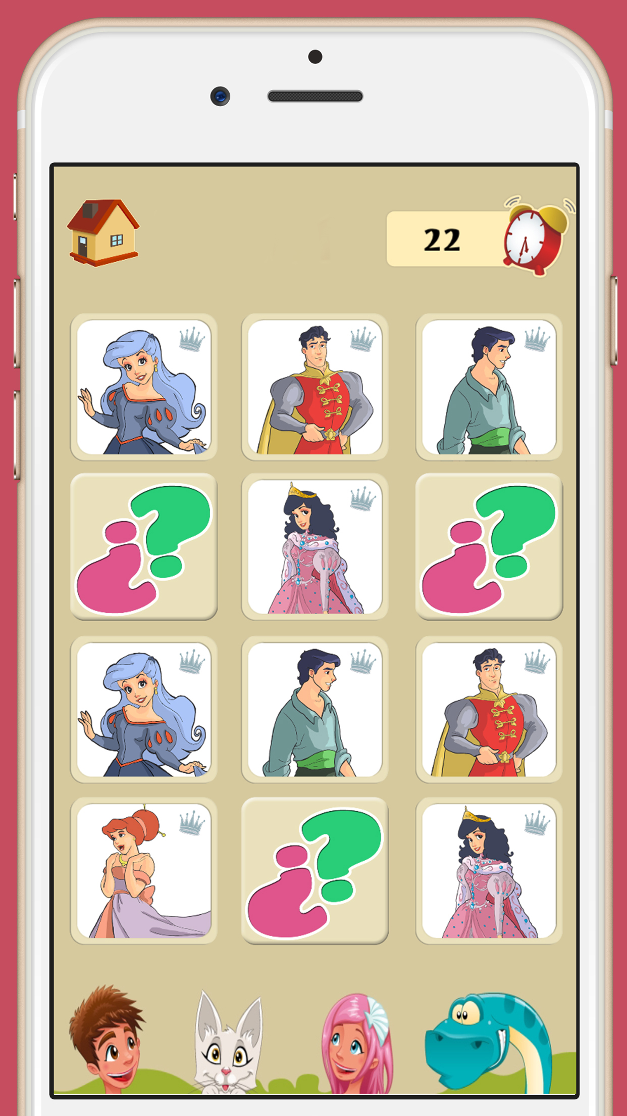 Memory game princesses: learning game of brian training for girls and boys screenshot 4