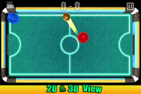 Glow Air Hockey 3: Multiplayer & 3D Xtreme Free screenshot 3