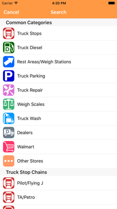 iExit Trucks: The Trucker's Highway Exit Guide screenshot 4