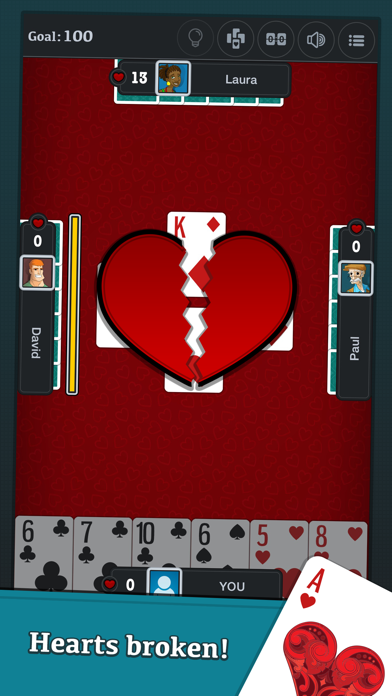 How to cancel & delete Hearts Jogatina - Classic Card Game from iphone & ipad 4