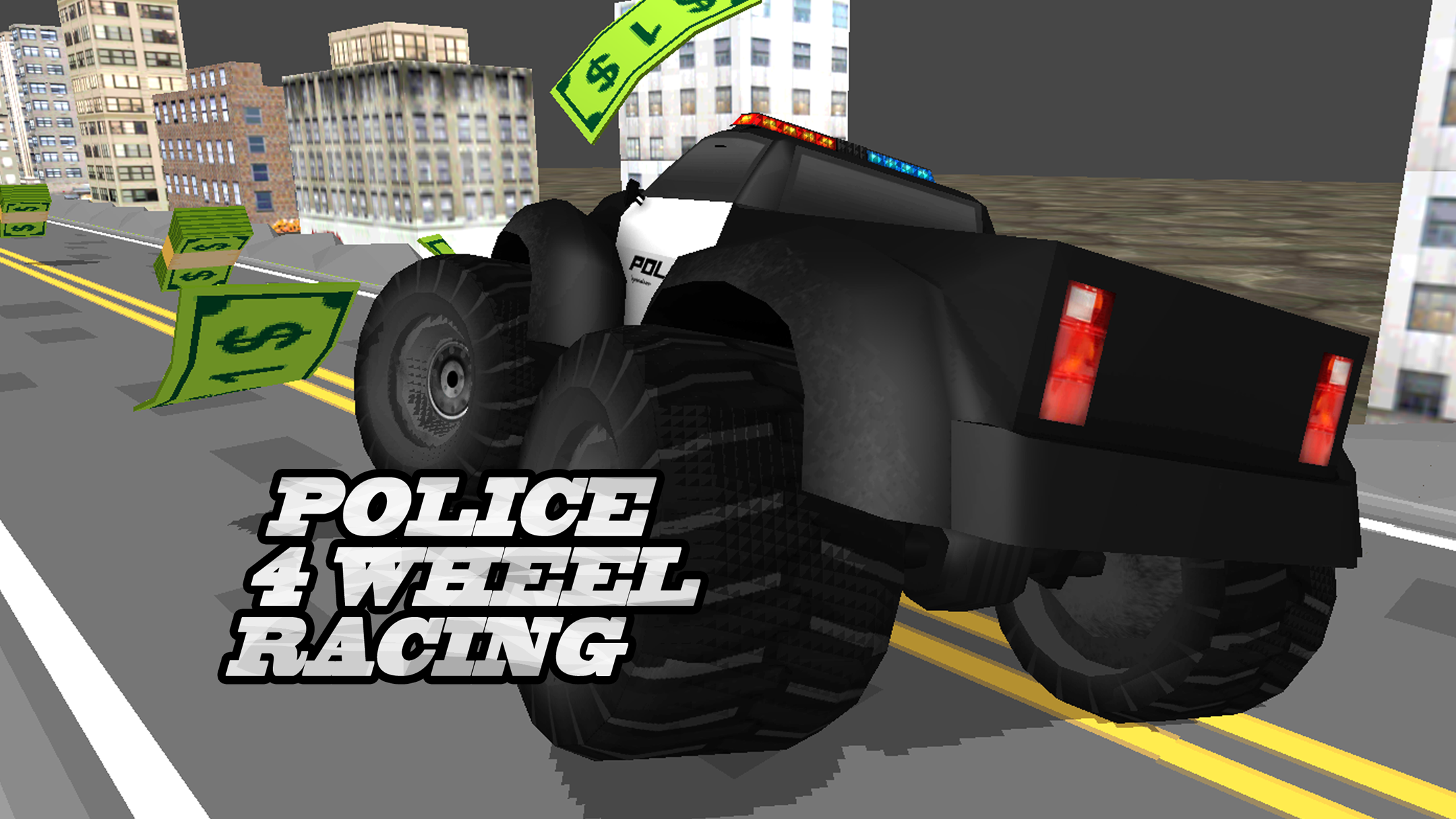 3D Zig-Zag  Offroad Cop Car -  On Furious Highway Fast Street Game