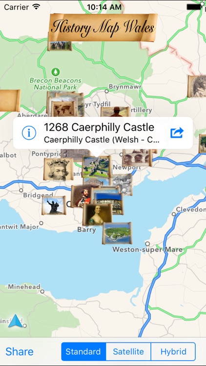 History Map Wales