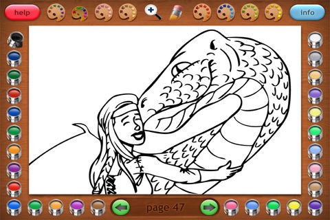 Coloring Book 25 Lite: Dragon Attack screenshot 3