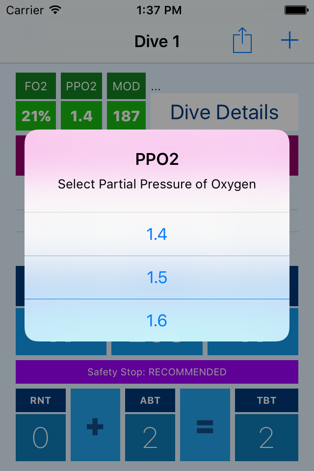 Dive Plan