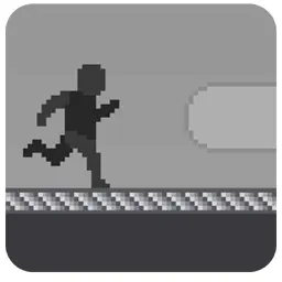 Pixel Alien Escape Shadow Runner:Black nd White app icon