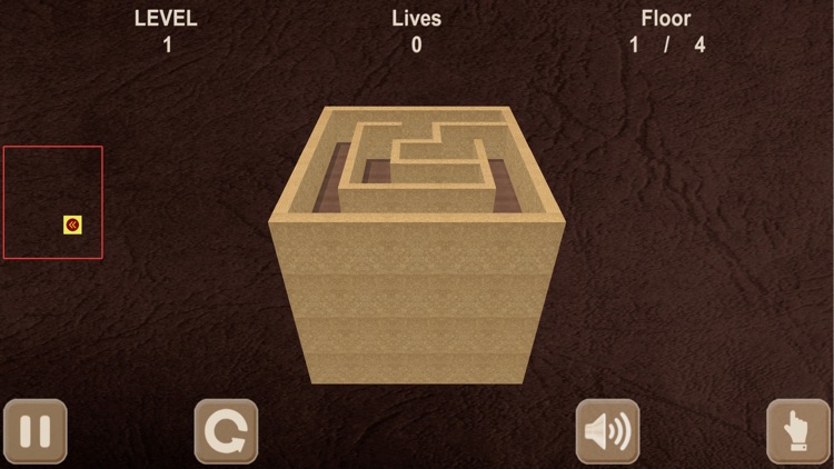 Red ball & maze. Inside View
