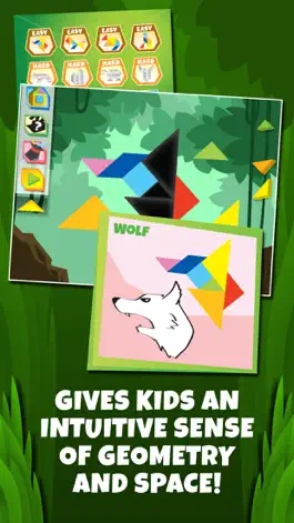 Game screenshot Kids Learning Puzzles: Wild Animals, K12 Tangram apk