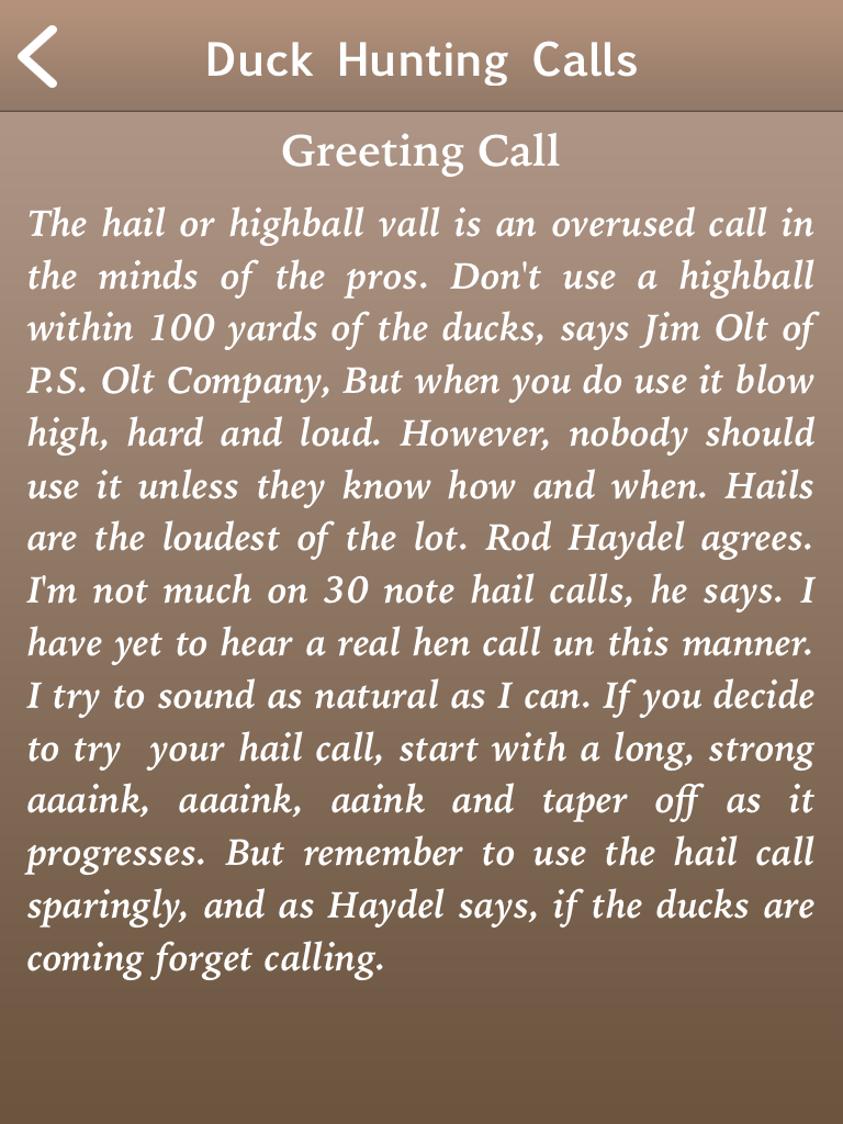 Duck Hunting Calls!