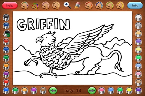 Coloring Book 29 Lite: Mythical Creatures screenshot 3