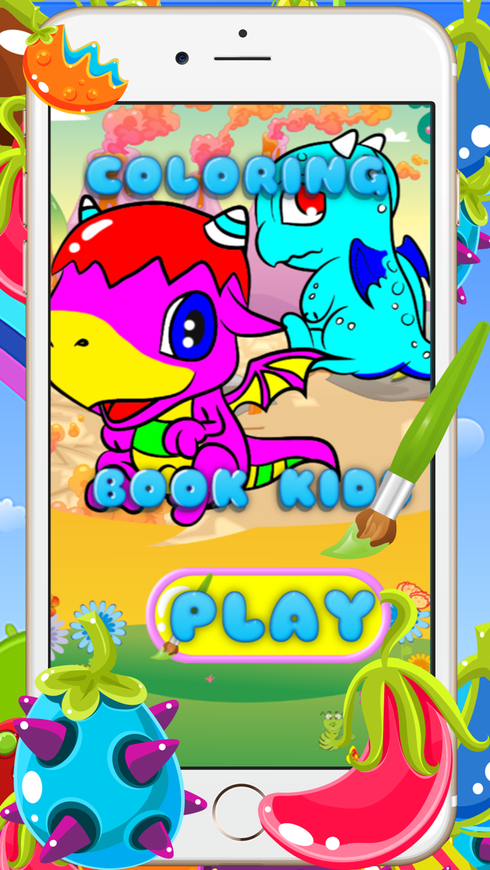 Coloring Books For Kids - Drawing Painting The Good Dragon Games