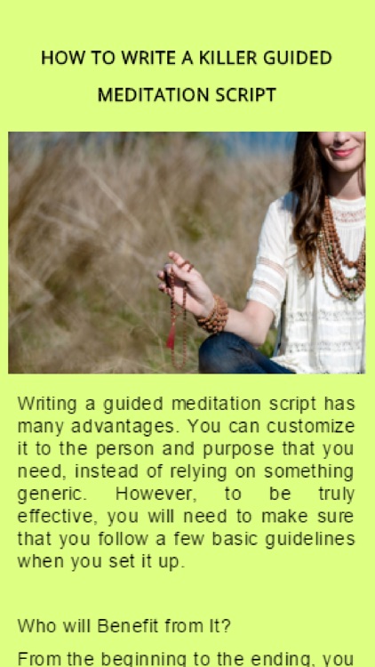How To Write A Script
