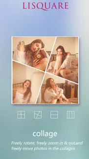 lisquare - insta square by lidow editor and photo collage maker photo editor iphone screenshot 2