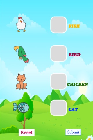 英語の動物の一致 - 簡単に英語学習のためのドラッグ・アンド・ドロップ子供のゲームのおすすめ画像2