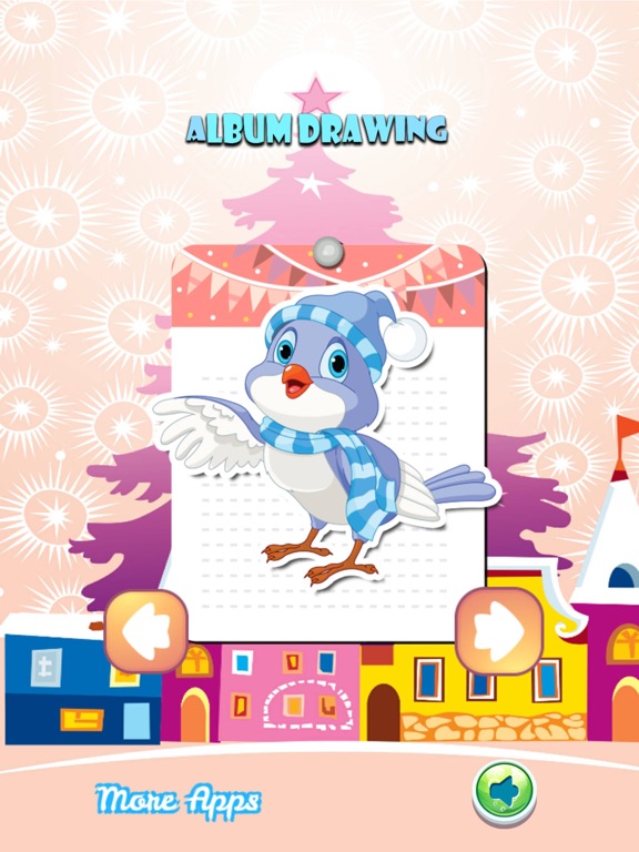 Bird Drawing Coloring Book - Cute Caricature Art Ideas pages for kids iPad screenshot