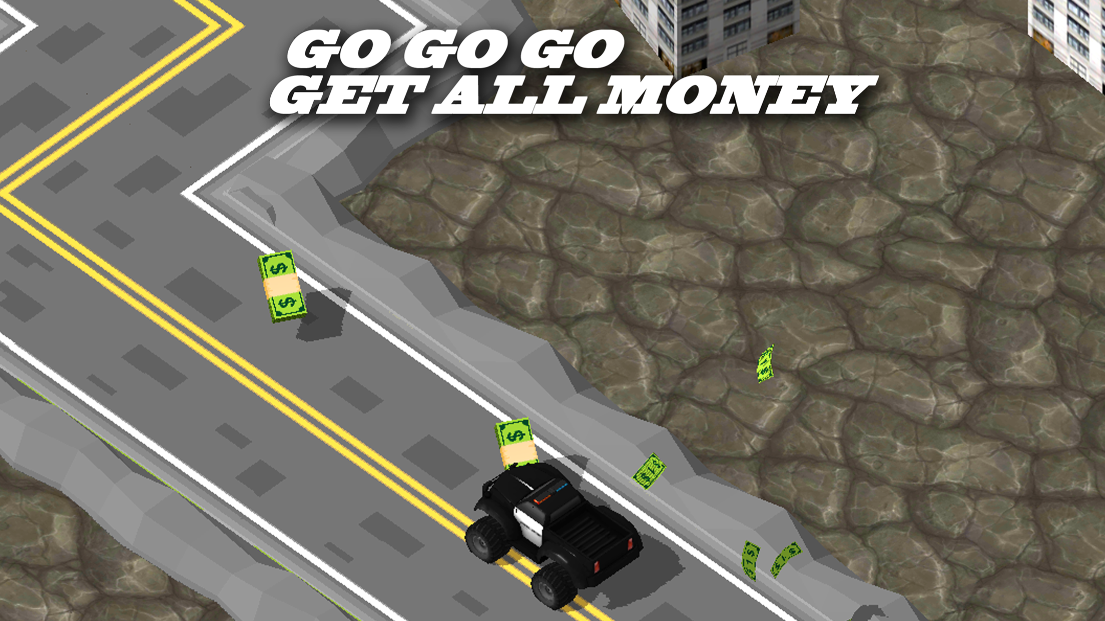 3D Zig-Zag  Offroad Cop Car -  On Furious Highway Fast Street Game screenshot 2