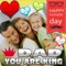 For this Father's day send a lovely card to your dad with your own picture decorated with your own words