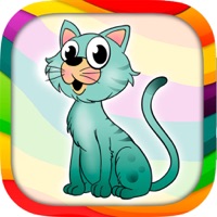 ペイント猫 - 本を着色素敵な子猫