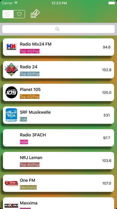 Screenshot #2 pour Radio  - Swissradio - Internet Radios