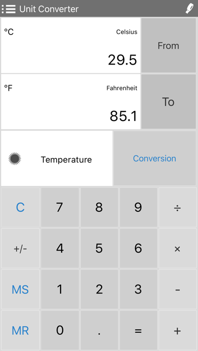 Converter Pro - Unit & Currency Conversion Calculator Screenshot