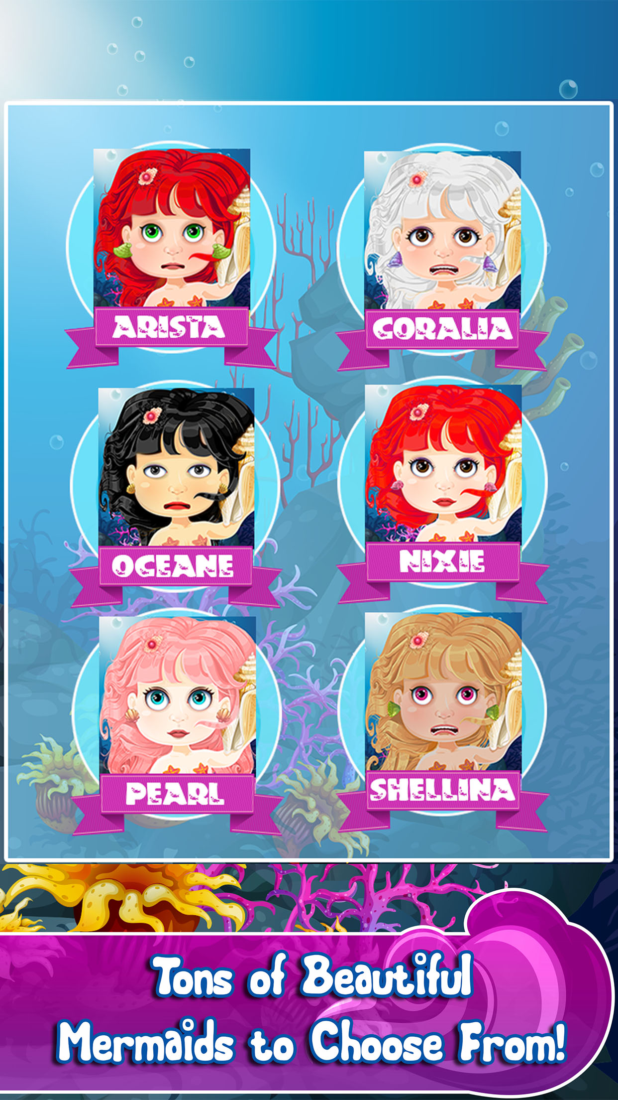 Mermaid Doctor Spa Salon - baby princess makeover world & make up care games for girls!