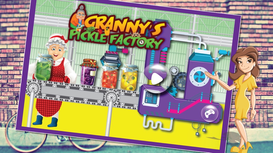 #1. Granny's Pickle Factory Simulator - Learn how to make flavored fruit pickles with granny in factory (iOS) 由: Kids Fun Plus