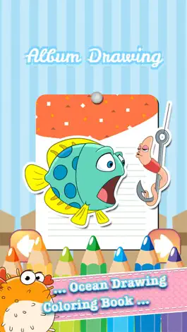 Game screenshot Ocean Drawing Coloring Book - Cute Caricature Art Ideas pages for kids apk