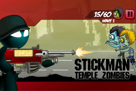 Stickman vs Temple Zombies screenshot 2