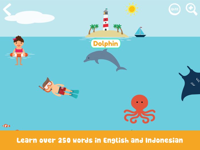 Kidi Learn Words - Learn English for Kids Easily by Discovering New Words in Interactive Scenes