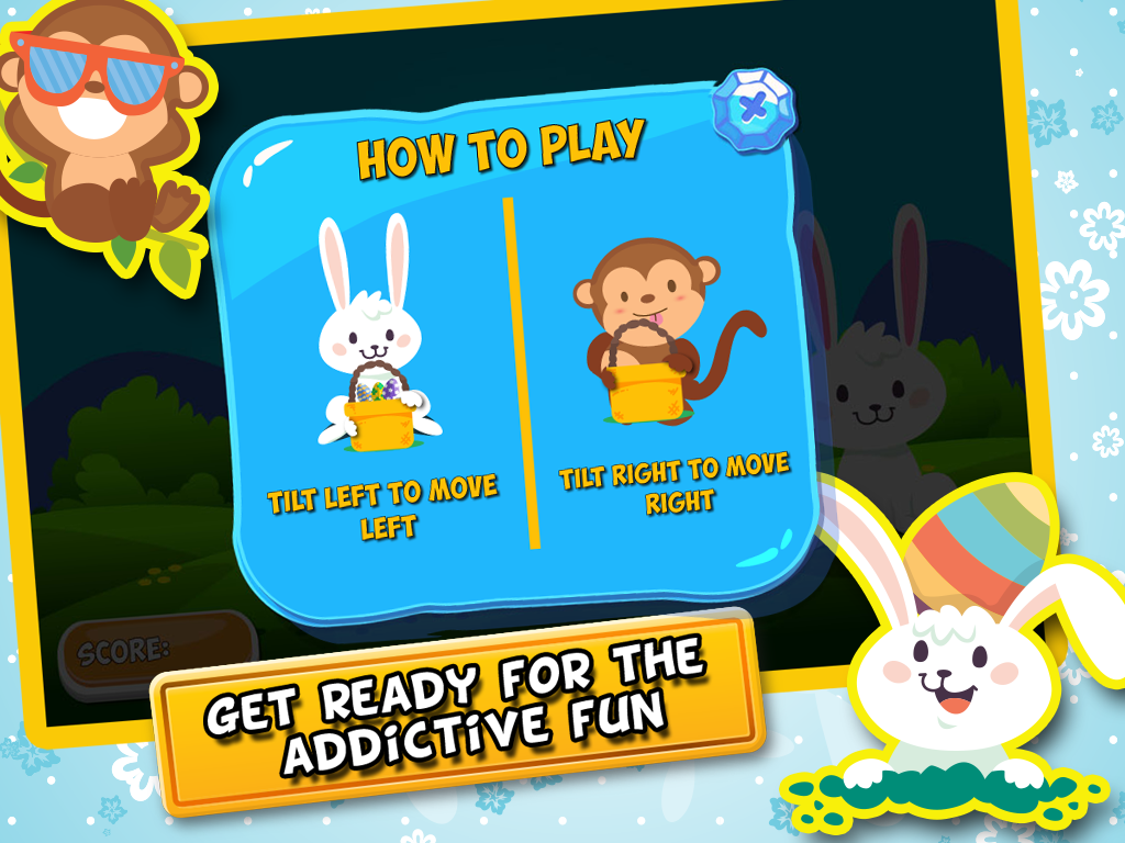 Egg Catcher lite-Play & Earn Score in this Free fun challenge basket game for kids screenshot 10