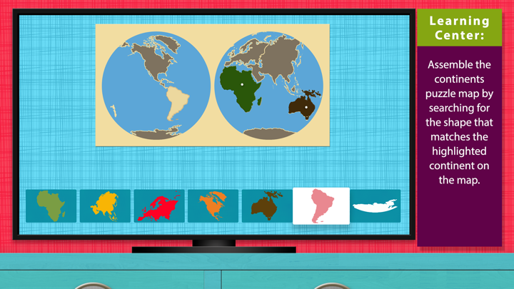 Screenshot #3 pour World Continents and Oceans - Geography by Mobile Montessori