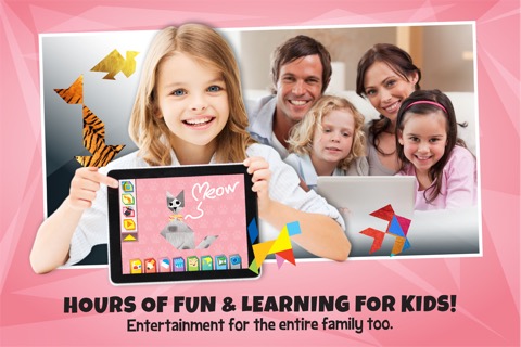 Kids Learning Puzzles: Portraits, Tangram Playtimeのおすすめ画像5