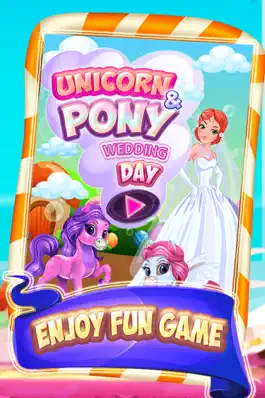 Game screenshot Unicorn & Пони день свадьбы - виртуальный питомец лошади брак макияж игры mod apk