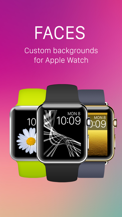 Screenshot #1 for Faces - Custom backgrounds for the Apple Watch photo watch face