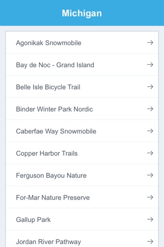 Michigan Recreation Trails screenshot 2