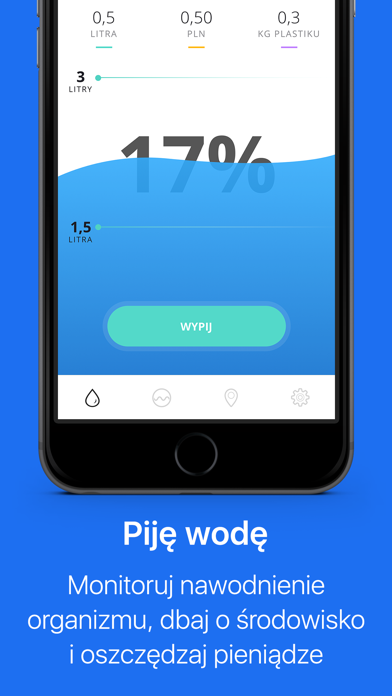 Piję wodę - monitoruj nawodnienie organizmu, dbaj o środowisko i oszczędzaj pieniądzeのおすすめ画像1